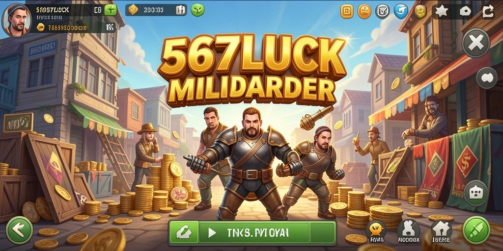 Screenshot utama 567LUCK menampilkan gameplay Tycoon yang seru.