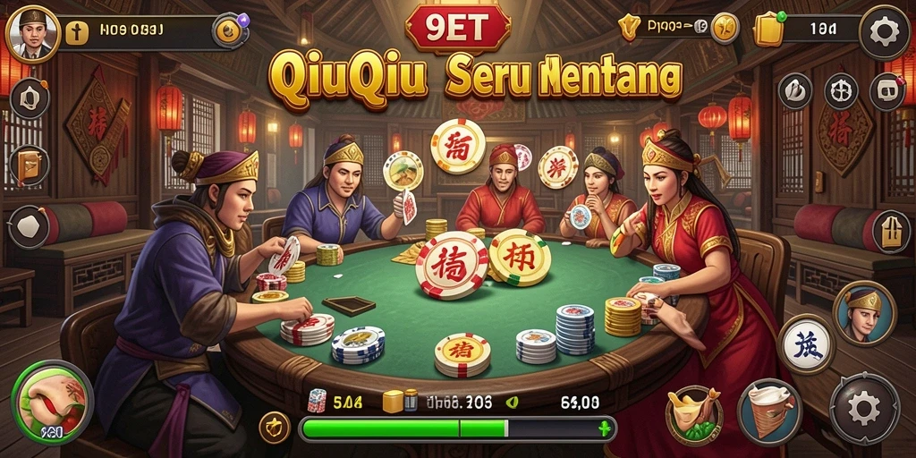 Screenshot gameplay QiuQiu yang menarik dan mendebarkan.