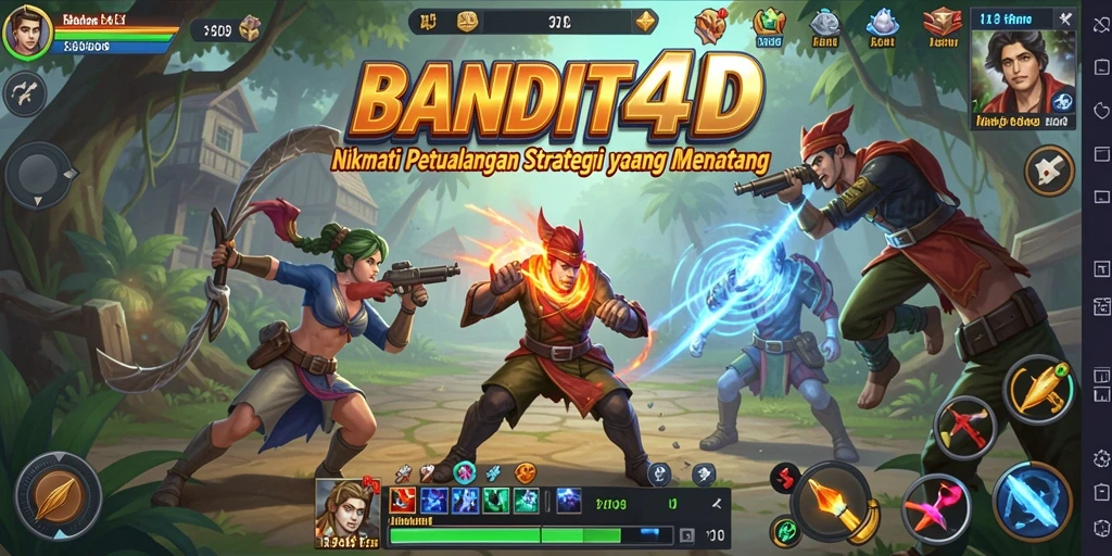 Tampilan gameplay BANDIT4D yang menegangkan dan penuh strategi.