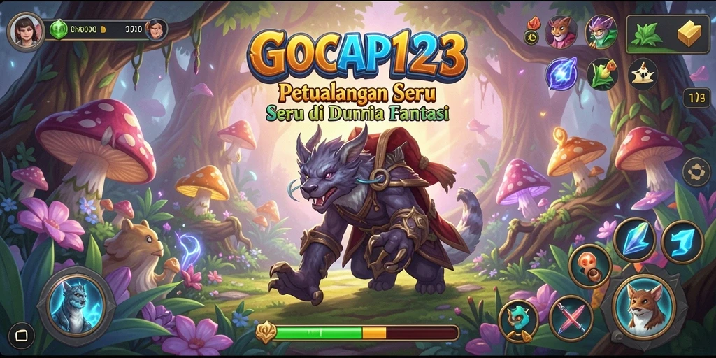 Screenshot gameplay GOCAP123 menampilkan aksi seru dalam petualangan yang menantang.