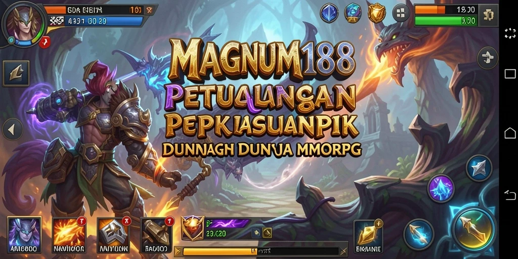 Tampilan gameplay MAGNUM188 yang menampilkan aksi seru dalam dunia MMORPG.