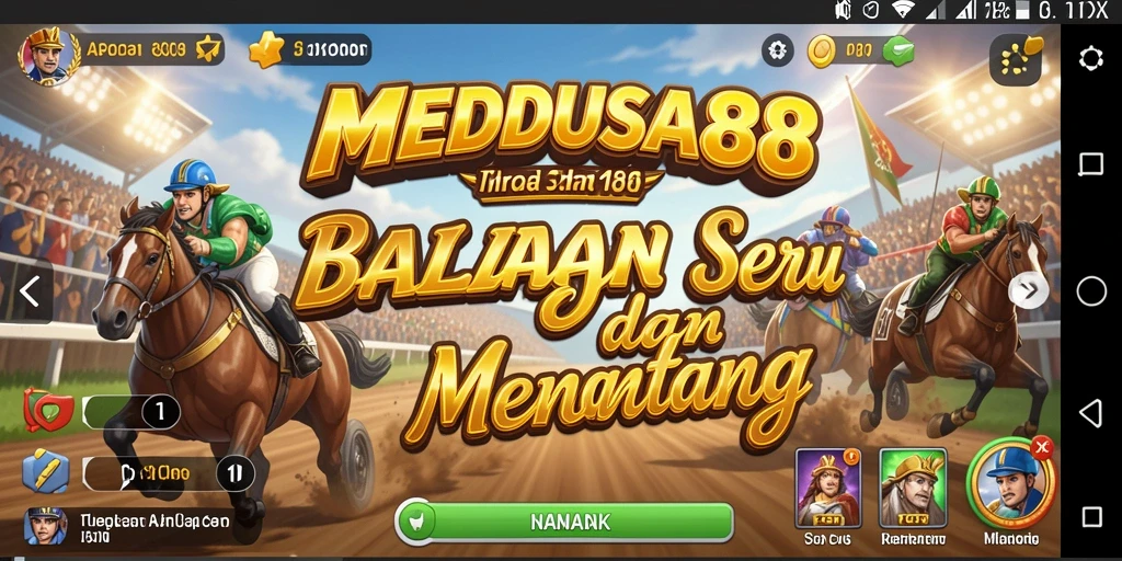 Tangkapan layar game MEDUSA88 menampilkan aksi balapan cepat dan mobil yang menarik.