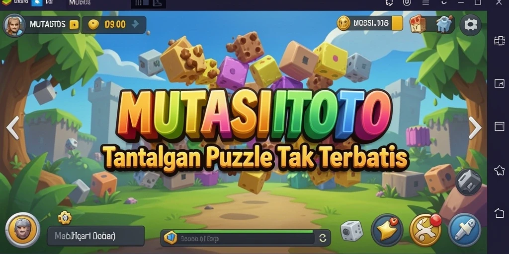 Tampilan gameplay MUTASITOTO dengan berbagai tantangan puzzle.
