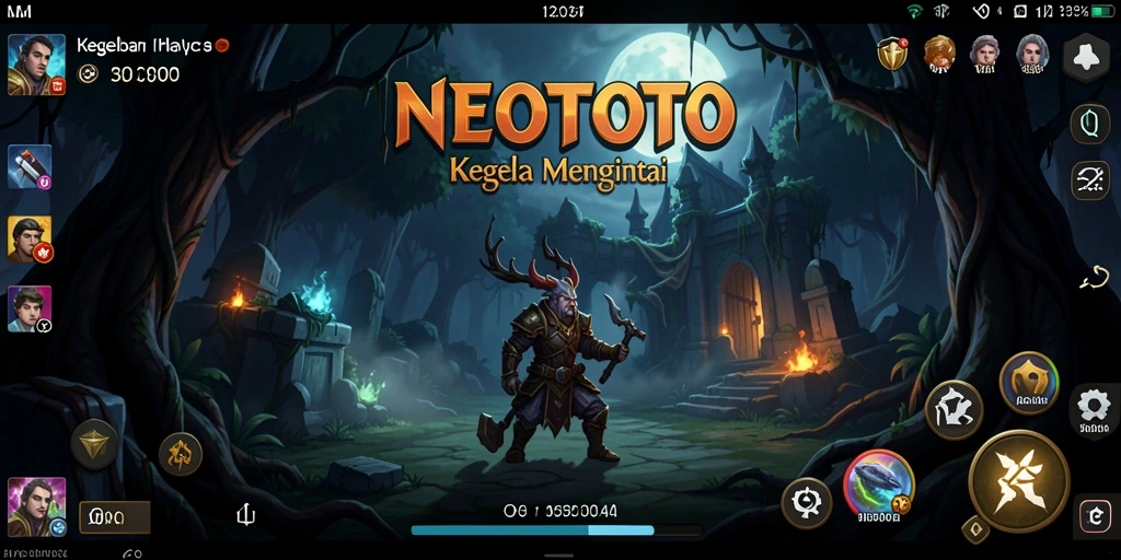 Screenshot gameplay NEOTOTO yang menyeramkan dan menegangkan.