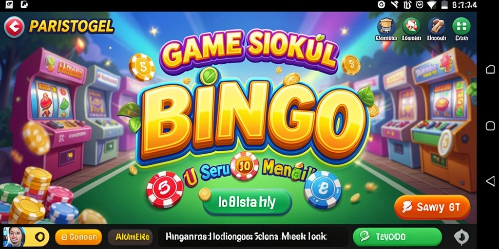 Tampilan menarik dari gameplay Bingo di PARISTOGEL.