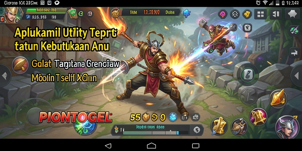 Tampilan utama aplikasi PIONTOGEL yang user-friendly dan fungsional.