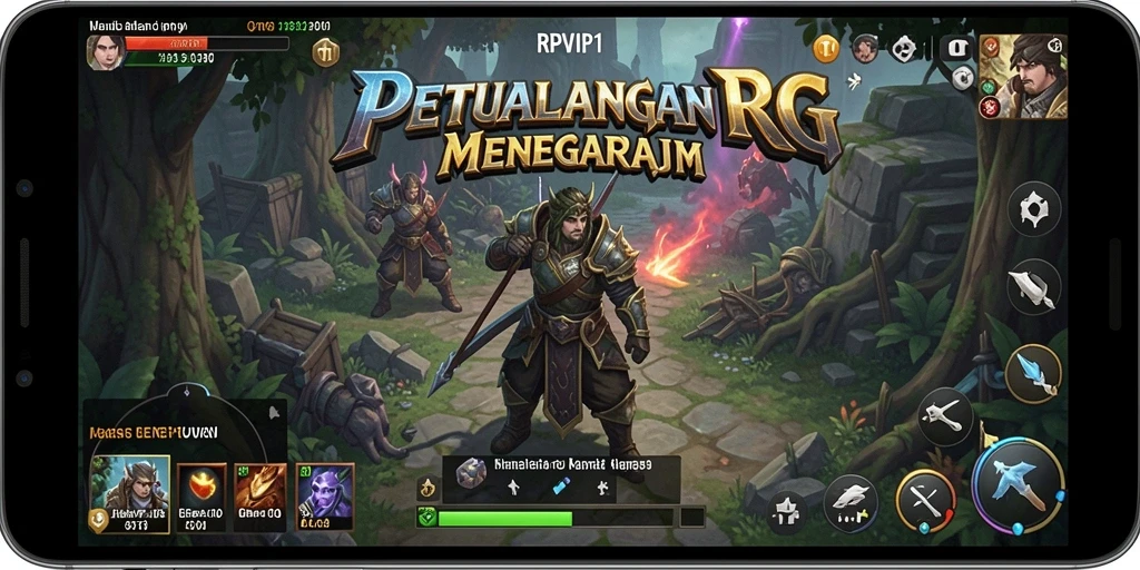 Screenshot RPVIP1 menunjukkan gameplay RPG yang seru dan penuh aksi.