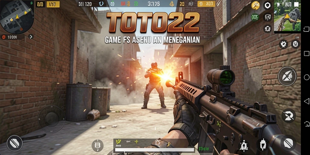Gameplay intens dari TOTO22 dengan aksi tembak-menembak yang seru.
