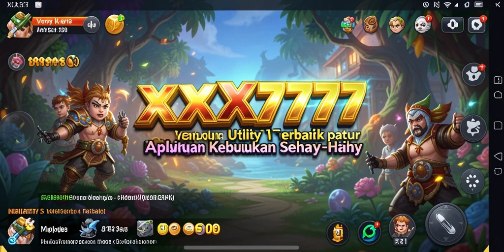 Tampilan antarmuka utama dari aplikasi XXX777 yang ramah pengguna.